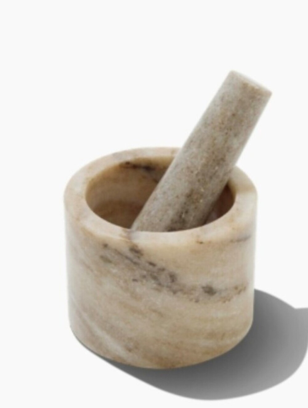 Verve Culture Mini Marble Mortar & Pestle Set NEW Kitchen Spice Grinder - Picture 2 of 12